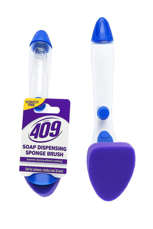 409 Brand Soap Dispensing Sponge Brush 2 Pack