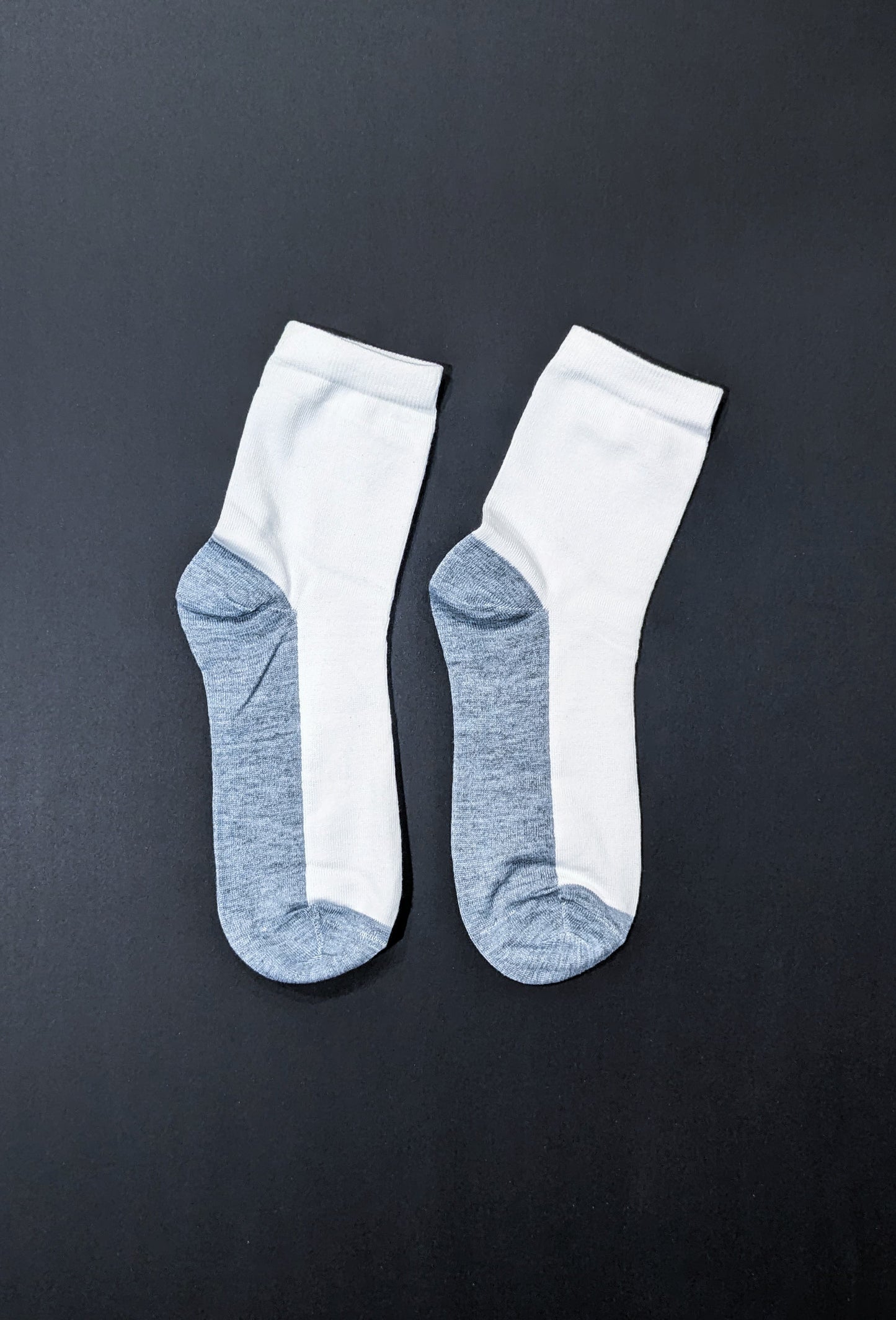 White with gray ankle socks 10 pack