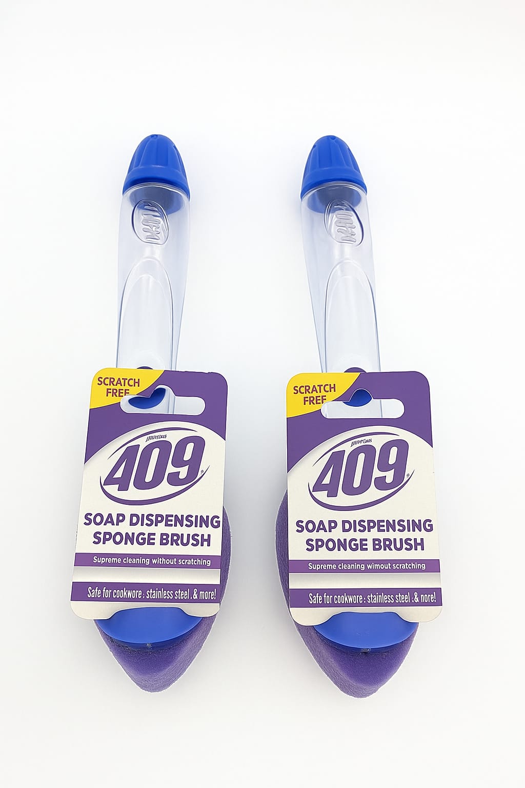 409 Brand Soap Dispensing Sponge Brush 2 Pack