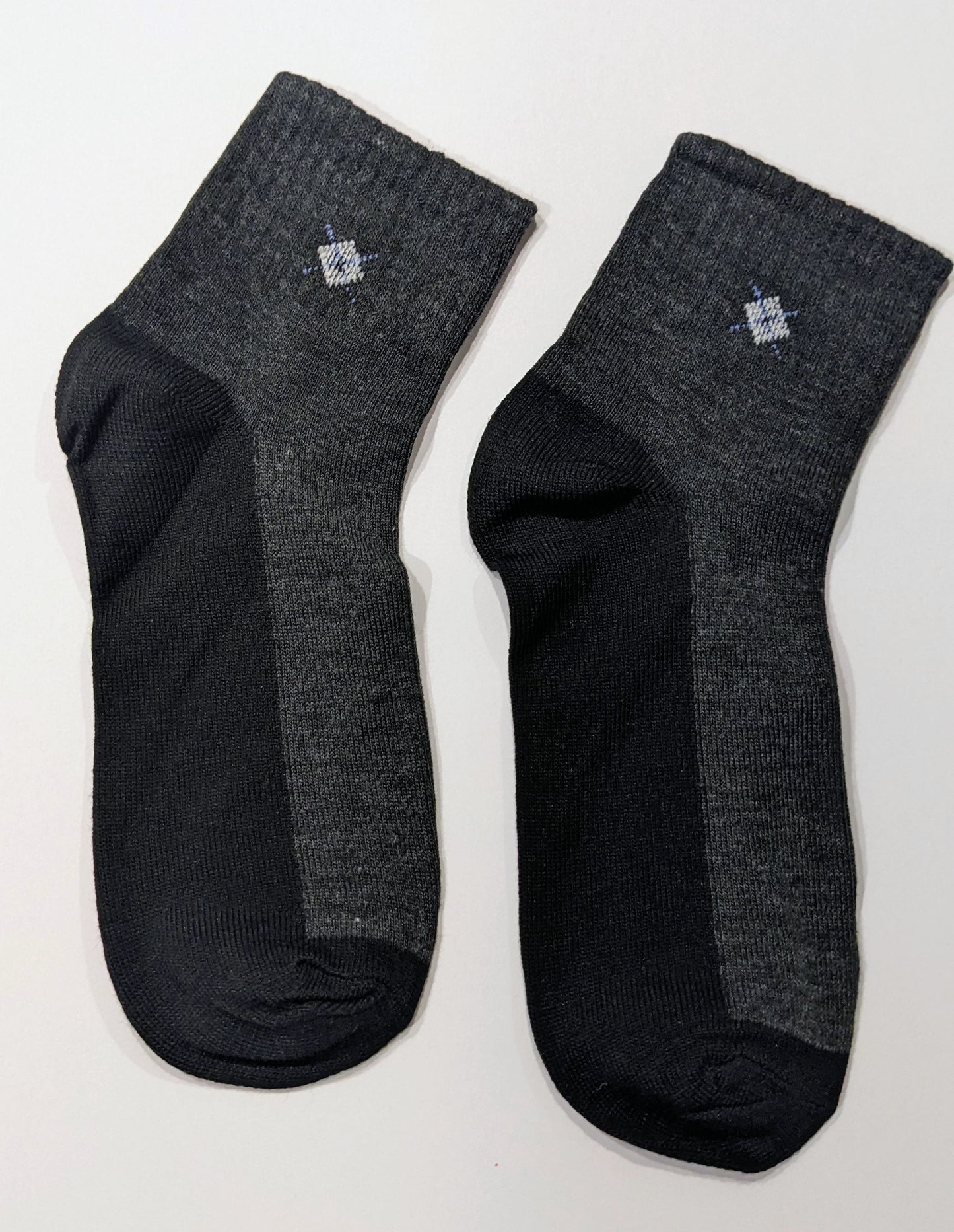 Black and Gray Socks with Accent 10 pairs